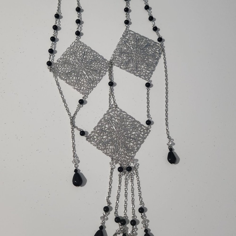 Sharon 60s Inspired replica Statement Lariat Necklace. Rare find. - Picture 7 of 14